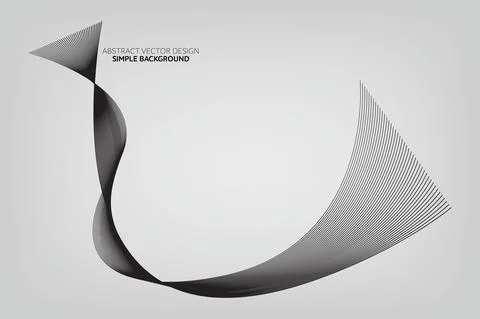 Modern Line Wave Pattern Design Stock Illustration