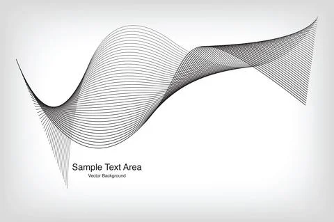 Modern Line Wave Pattern Design Stock Illustration