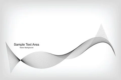 Modern Line Wave Pattern Design Stock-Illustration