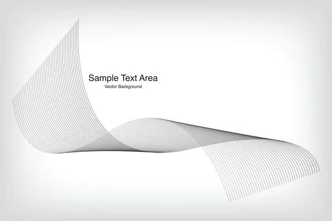 Modern Line Wave Pattern Design Stock Illustration