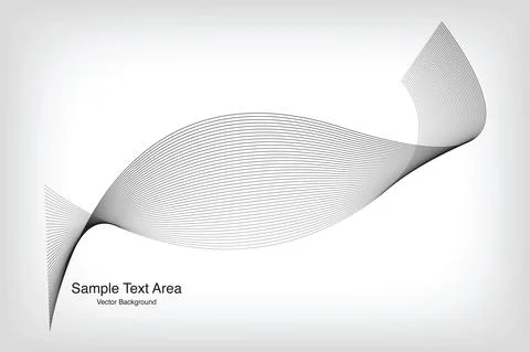 Modern Line Wave Pattern Design Stock Illustration