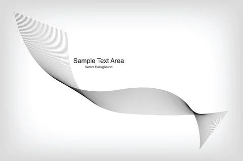 Modern Line Wave Pattern Design, Abstract Vector Backgrounds Stock Illustration