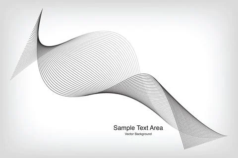 Modern Line Wave Pattern Design, Abstract Vector Backgrounds Stock Illustration