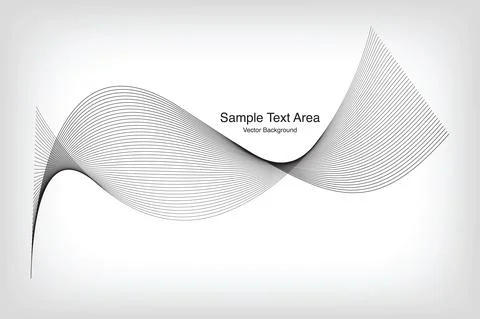 Modern Line Wave Pattern Design, Abstract Vector Backgrounds Stock Illustration