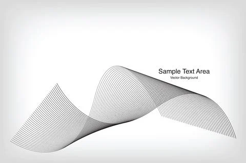 Modern Line Wave Pattern Design, Abstract Vector Backgrounds Stock Illustration