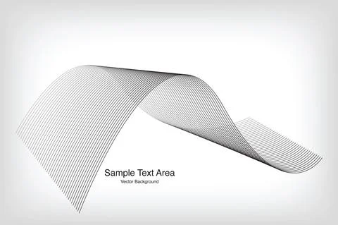 Modern Line Wave Pattern Design, Abstract Vector Backgrounds Stock Illustration