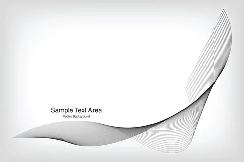 Modern Line Wave Pattern Design Stock Illustration