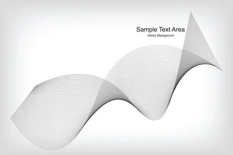 Modern Line Wave Pattern Design Stock Illustration