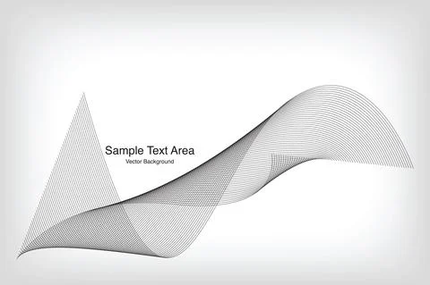 Modern Line Wave Pattern Design Stock Illustration