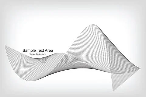 Modern Line Wave Pattern Design Stock Illustration