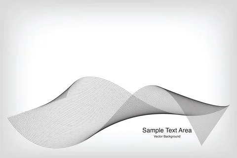Modern Line Wave Pattern Design Stock Illustration