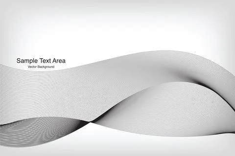 Modern Line Wave Pattern Design Stock Illustration