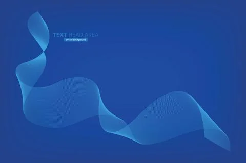 Modern Line Wave Vector Background, Creative Vector Backgrounds Stock Illustration