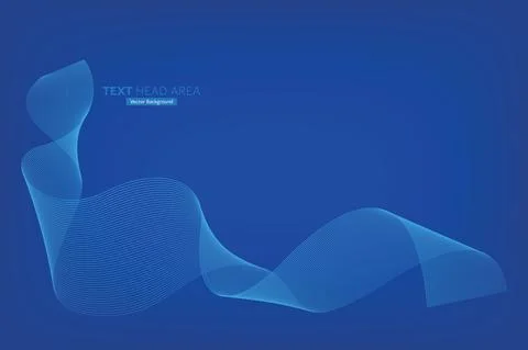 Modern Line Wave Vector Background, Creative Vector Backgrounds Stock Illustration