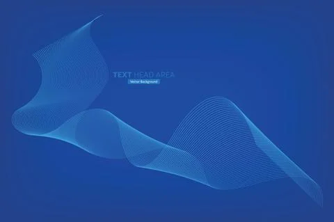 Modern Line Wave Vector Background, Creative Vector Backgrounds Stock Illustration