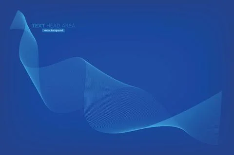 Modern Line Wave Vector Background, Creative Vector Backgrounds Stock Illustration