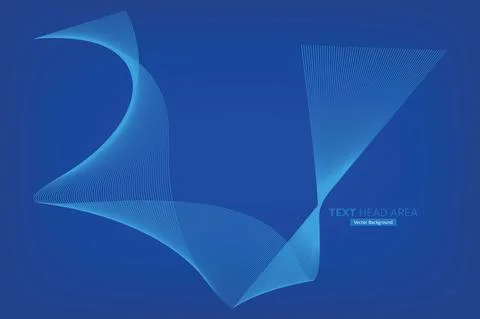 Modern Line Wave Vector Background, Creative Vector Backgrounds Stock Illustration