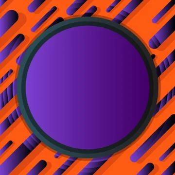 Modern linear colorful pattern on an orange background. Trendy abstract 스톡 일러스트