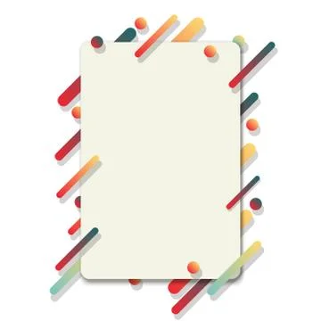 Modern linear colorful pattern on a white background. Trendy abstract background Illustrazione stock