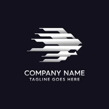 Modern Lion Logo Stock Illustration