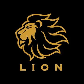 Modern lion logo. Vector illustration Stock Illustration