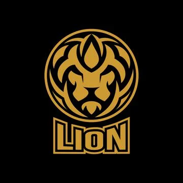 Modern lion ornament logo. Vector illustration Stock Illustration