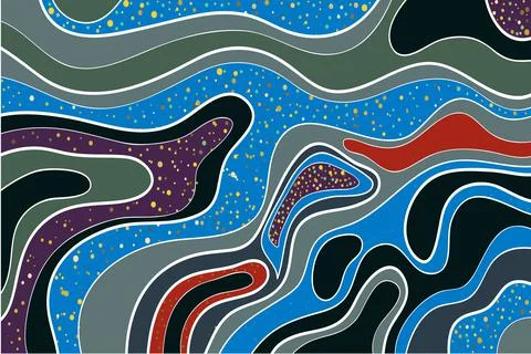 Modern liquid Abstract background Stock Illustration