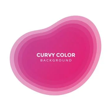 Modern liquid abstract blur blob element graphic gradient flat style design Stock Illustration