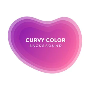 Modern liquid abstract blur blob element graphic gradient flat style design Illustrazione stock