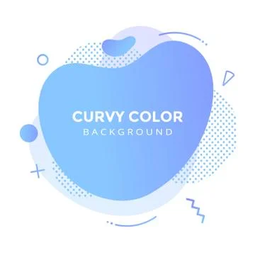 Modern liquid abstract element graphic gradient flat style design fluid vector Stock Illustration