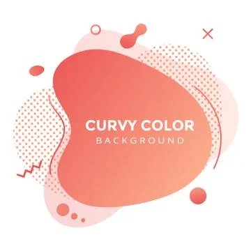 Modern liquid abstract element graphic gradient flat style design fluid vector Stock Illustration