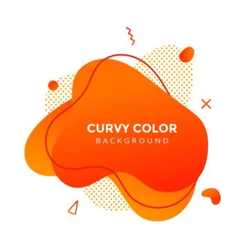 Modern liquid abstract element graphic gradient flat style design fluid vector. Stock Illustration