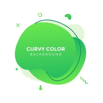 Modern liquid abstract element graphic gradient flat style design fluid vector. Illustrazione stock