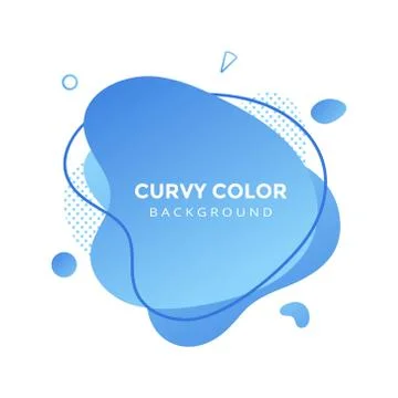 Modern liquid abstract element graphic gradient flat style design fluid vector. Stock-Illustration