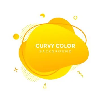 Modern liquid abstract element graphic gradient flat style design fluid vector. Stock Illustration