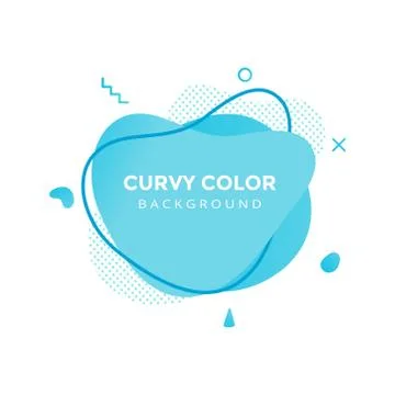 Modern liquid abstract element graphic gradient flat style design fluid vector. Stock Illustration