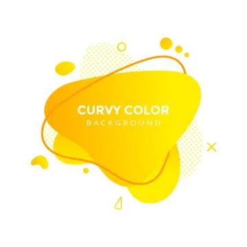 Modern liquid abstract element graphic gradient flat style design fluid vector. Stock Illustration