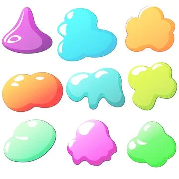 Modern liquid abstract element graphic gradient flat style design fluid Ilustración de archivo