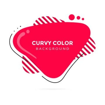 Modern liquid abstract element shape memphis style design fluid vector colorful Stock Illustration