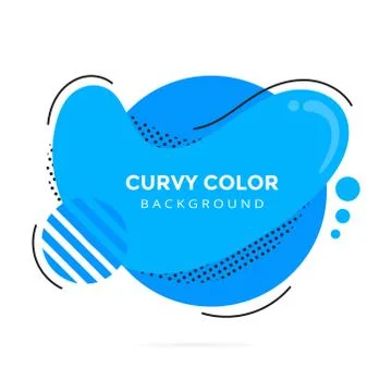 Modern liquid abstract element shape memphis style design fluid vector colorful Illustrazione stock