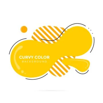Modern liquid abstract element shape memphis style design fluid vector colorful Stock Illustration