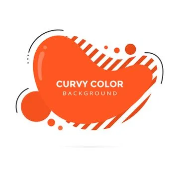 Modern liquid abstract element shape memphis style design fluid vector colorful イラスト素材