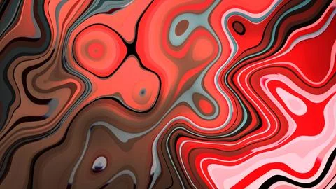 Modern liquid background. Abstract textured background with mixing pink,purpl 스톡 일러스트