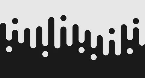 Modern liquid dripping black design element Illustrazione stock