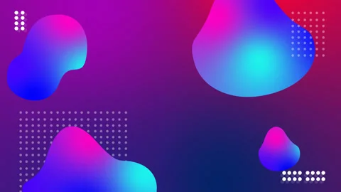 Modern Liquid Gradient Colors Abstract Background. Stock Footage 133410333
