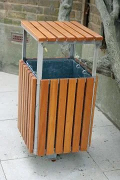 Modern litter bin Stock Photos