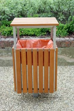 Modern litter bin Stock Photos
