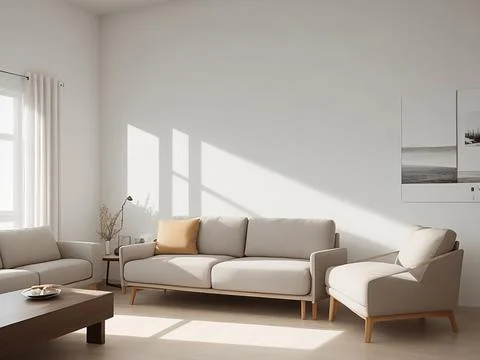Modern Living interior design. Rustic interior design of modern living room.. Stock Photos