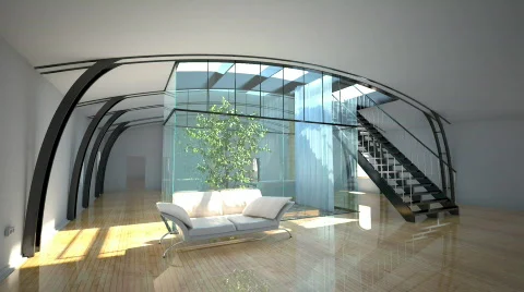 Modern living interior 動画素材 667203
