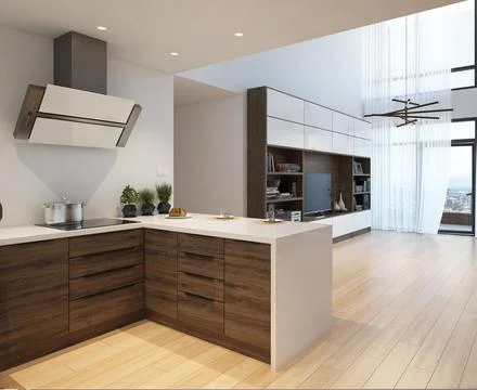 Modern living interior Stock Illustration